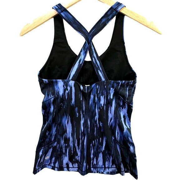 Lululemon Kanto Catch Me Tank Top Womens 4 Painted Animal Print Blue‎ Athleisure - Picture 5 of 9